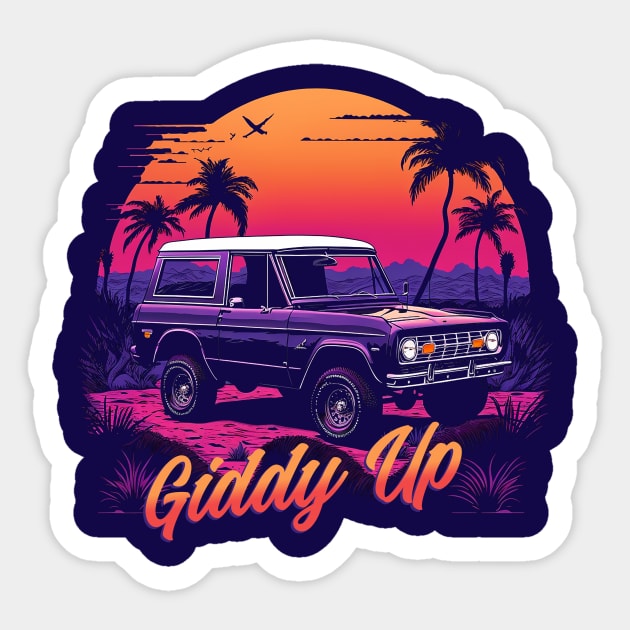 Giddy Up Bronco Sticker by Kid Relic